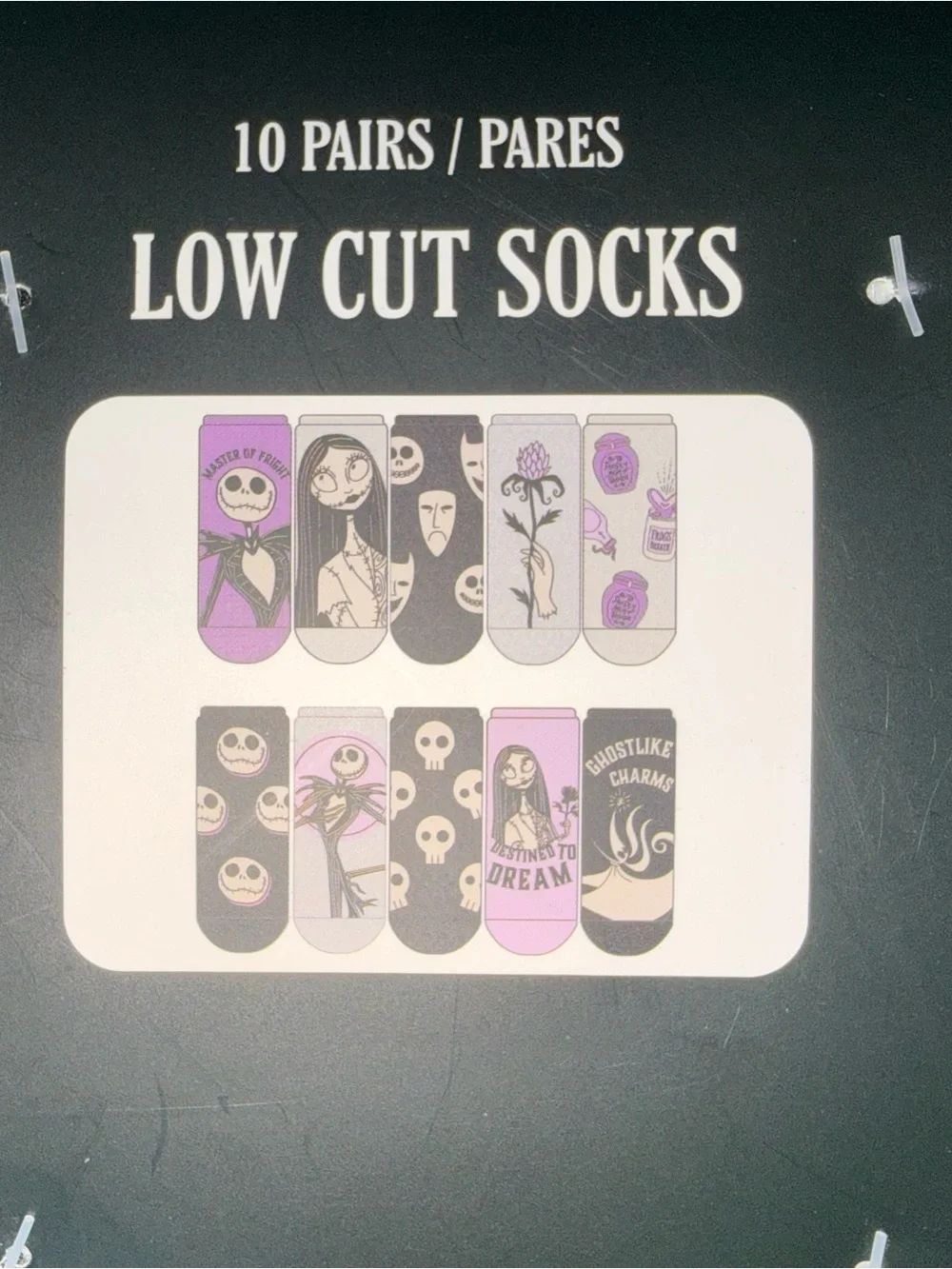 The Nightmare Before Christmas Jack Skellington Low Cut Socks
